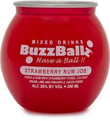 Buzz Ballz - Strawberry Rum Job (200ml) (200ml)