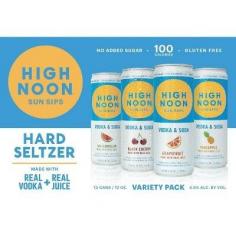 High Noon - Sun Sips Hard Seltzer Variety 12 Pack (4 pack 355ml cans) (4 pack 355ml cans)